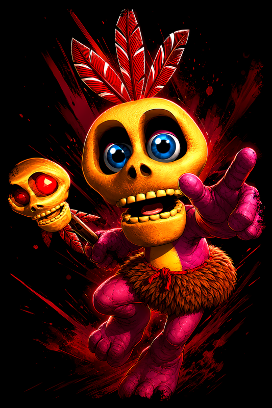 Banjo-Kazooiee – Mumboo Jumbo – Games Retro Halftones 051 DTF transfer artwork