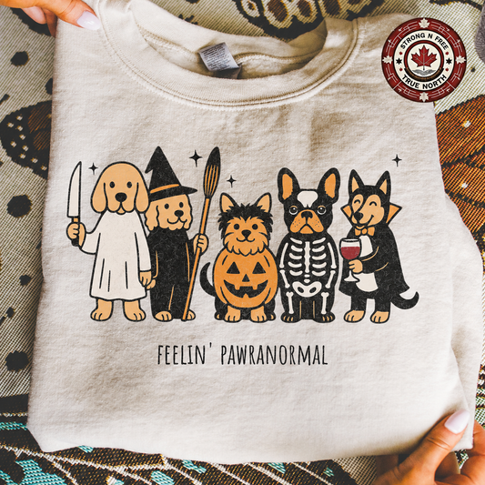 Feelin’ Pawranormal Halloween dogs ready-to-press DTF transfer photo 1