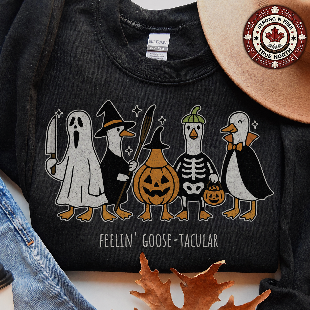 Feelin’ Goose-tacular Halloween geese ready-to-press DTF transfer photo 2