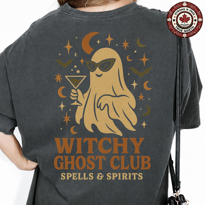 Witchy Ghost Club ready-to-press DTF transfer photo 1