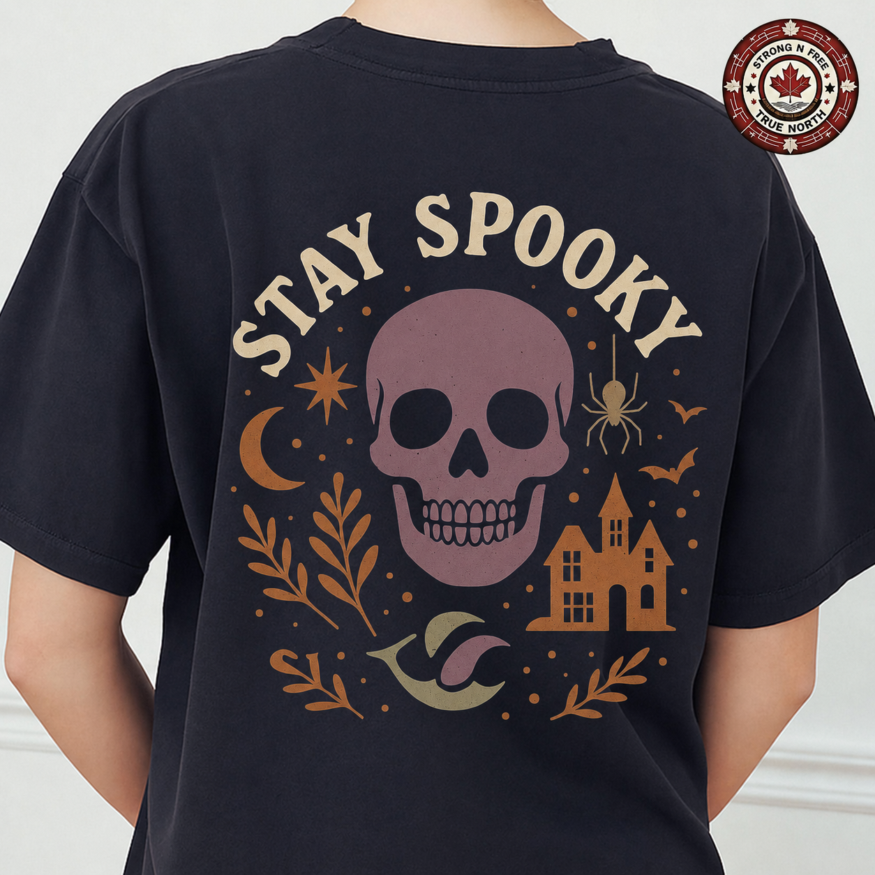 Stay Spooky skull ready-to-press DTF transfer photo 2
