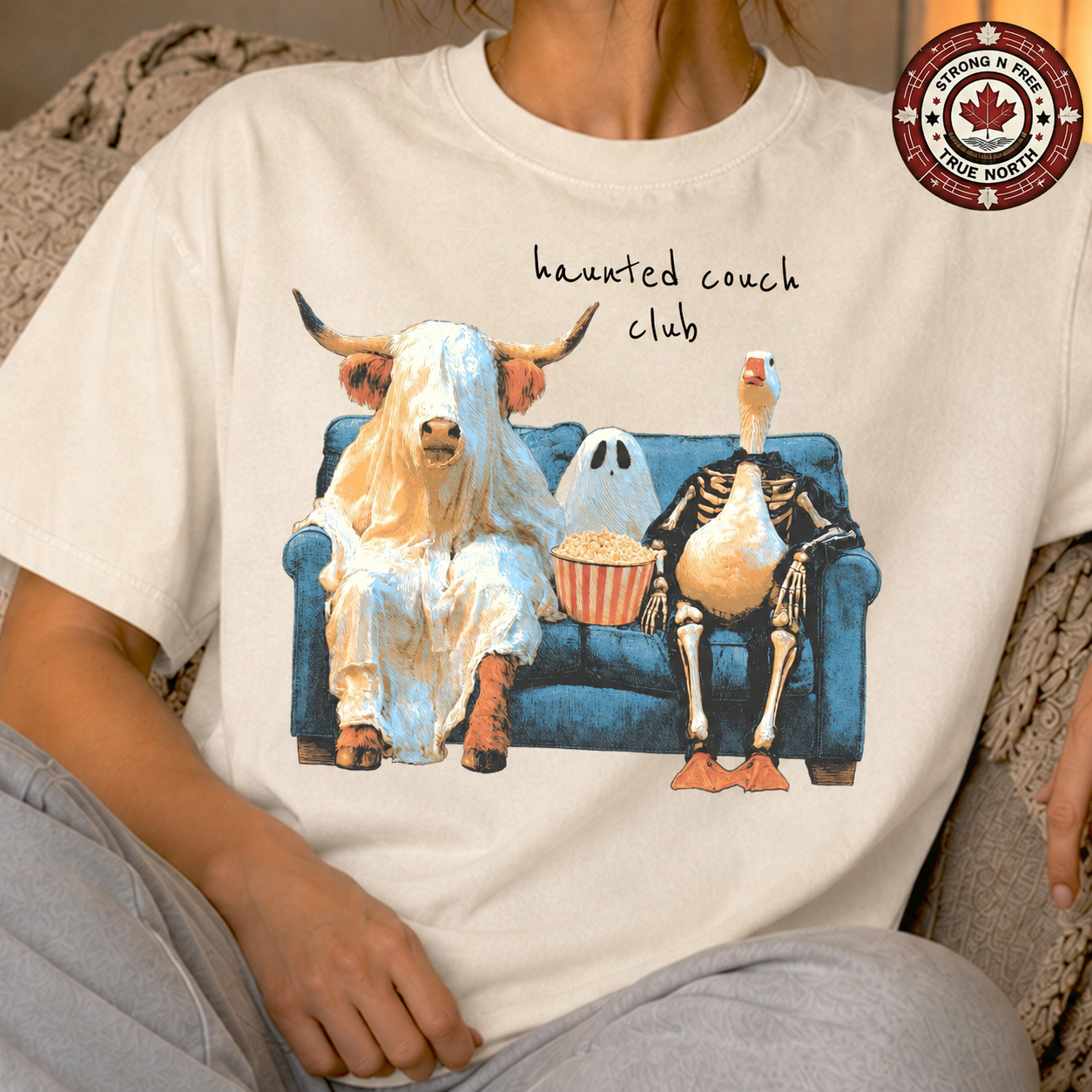 Haunted Couch Club farm animals ready-to-press DTF transfer photo 2