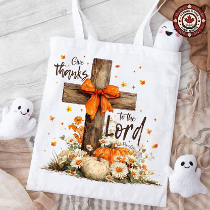 Give Thanks To The Lord , Cross Fall , Retro Autumn , Girly Fall Coquette , ready-to-press DTF transfer photo 5
