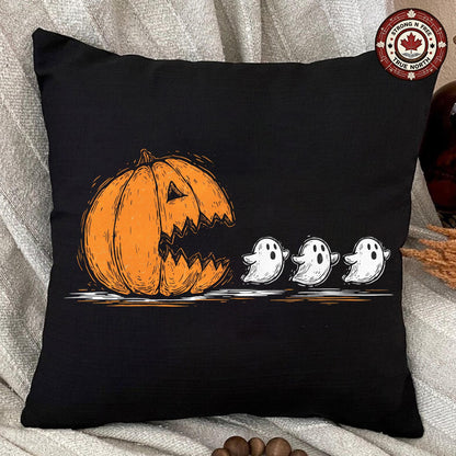 Trendy Halloween Pumpkin Chasing Ghost , Halloween Costume , Spooky Season , ready-to-press DTF transfer photo 5