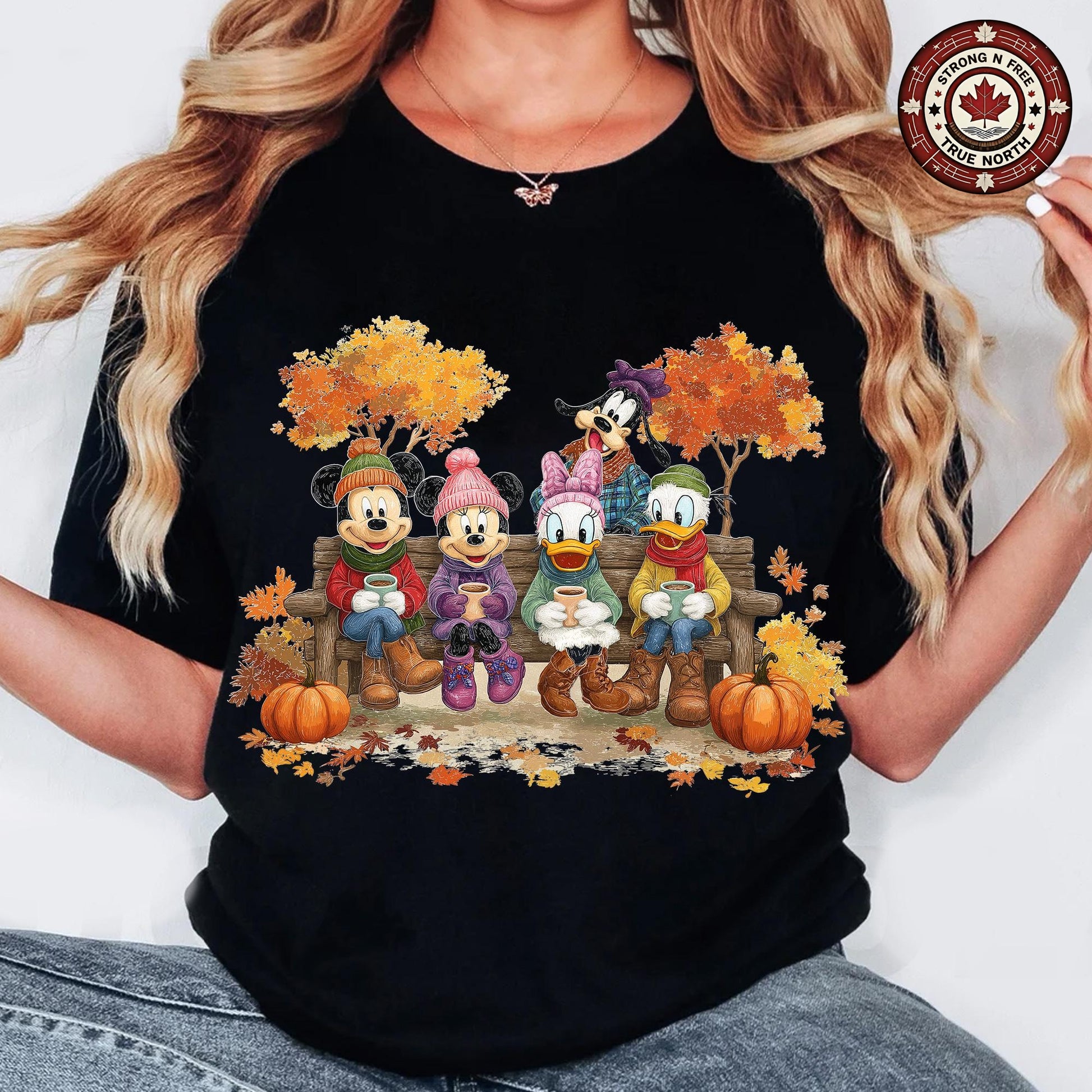 Trendy Halloween Cartoon Mouse And Friends , Retro Fall Pumpkin , Autumn ready-to-press DTF transfer photo 3