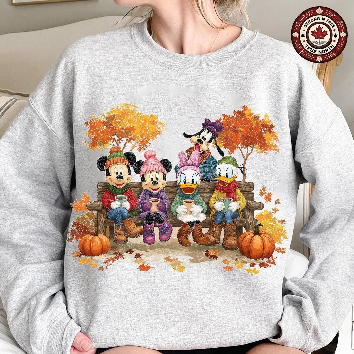 Trendy Halloween Cartoon Mouse And Friends , Retro Fall Pumpkin , Autumn ready-to-press DTF transfer photo 5