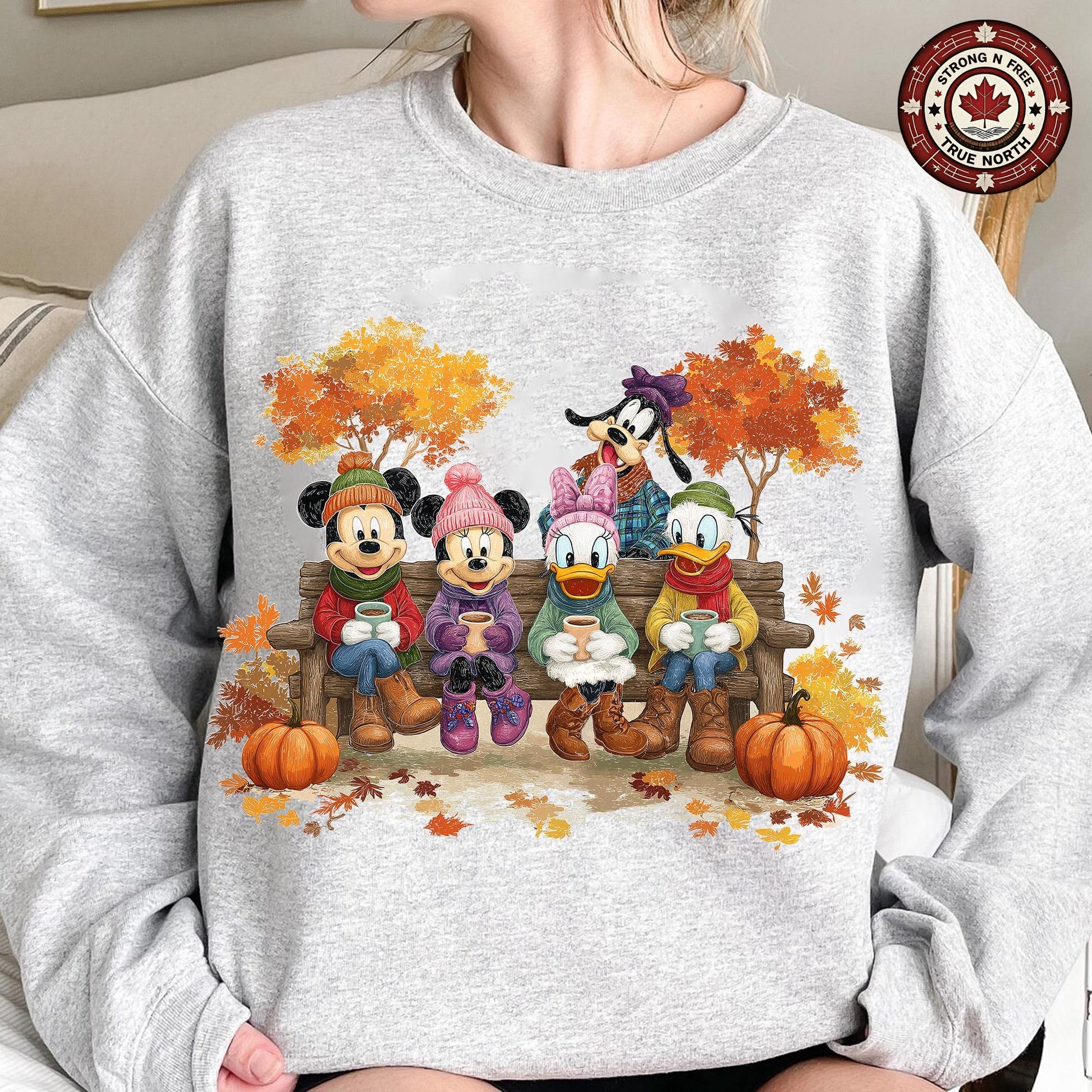 Trendy Halloween Cartoon Mouse And Friends , Retro Fall Pumpkin , Autumn ready-to-press DTF transfer photo 5