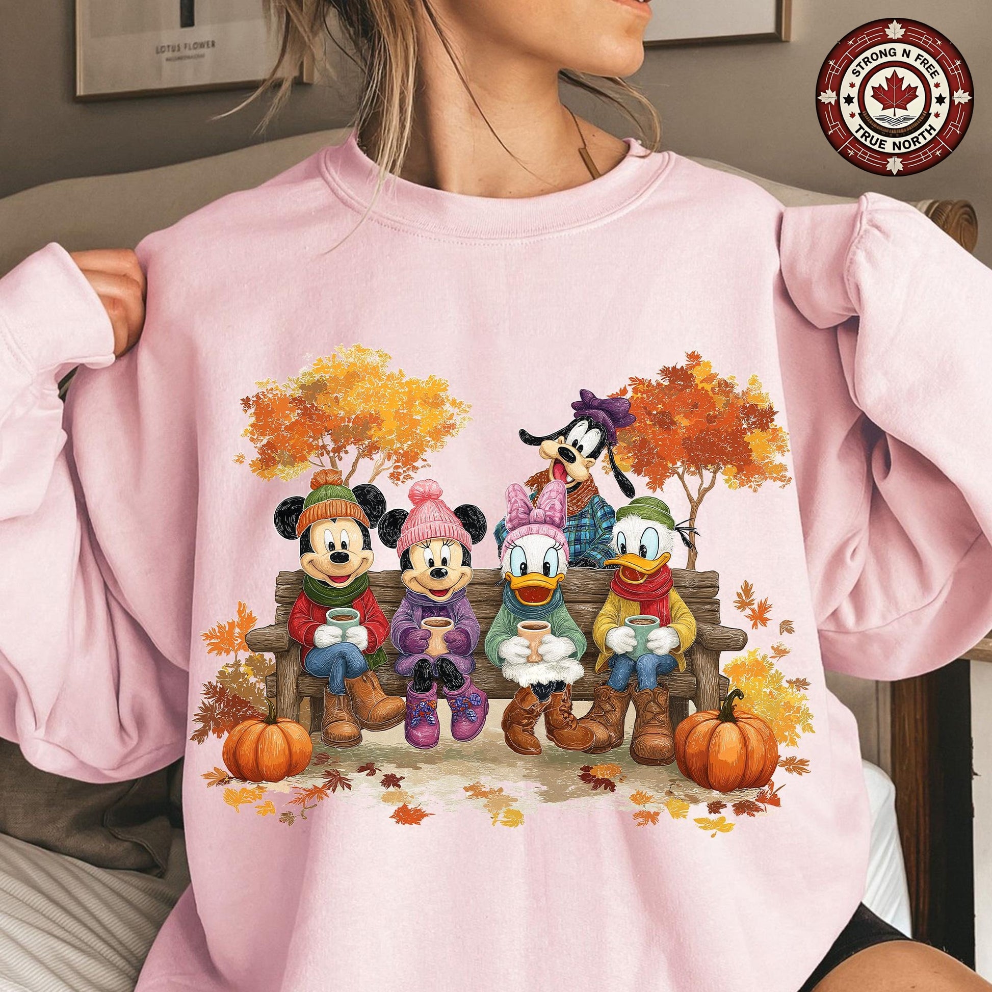 Trendy Halloween Cartoon Mouse And Friends , Retro Fall Pumpkin , Autumn ready-to-press DTF transfer photo 6