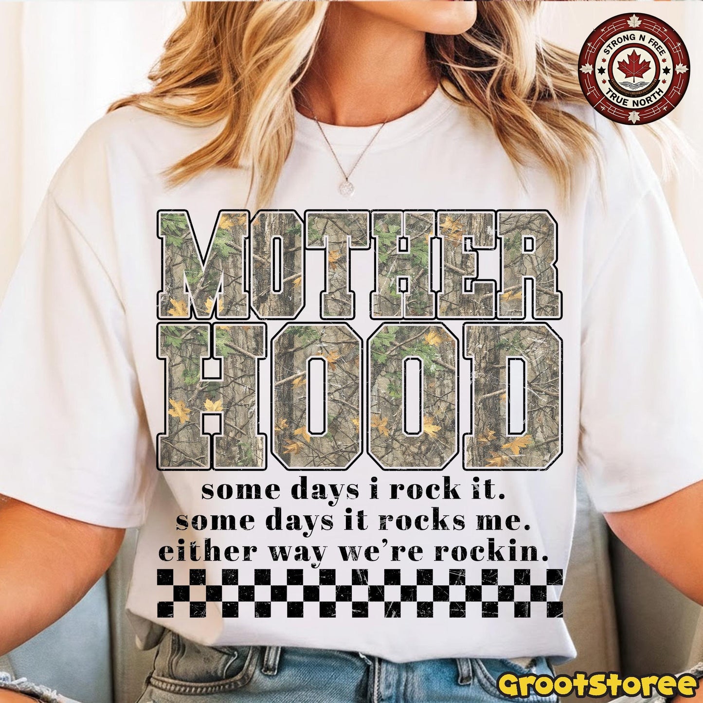 Camo Cozy Season Motherhood , Hunting Mama Camo Western Vintage , Trendy Mom ready-to-press DTF transfer photo 3