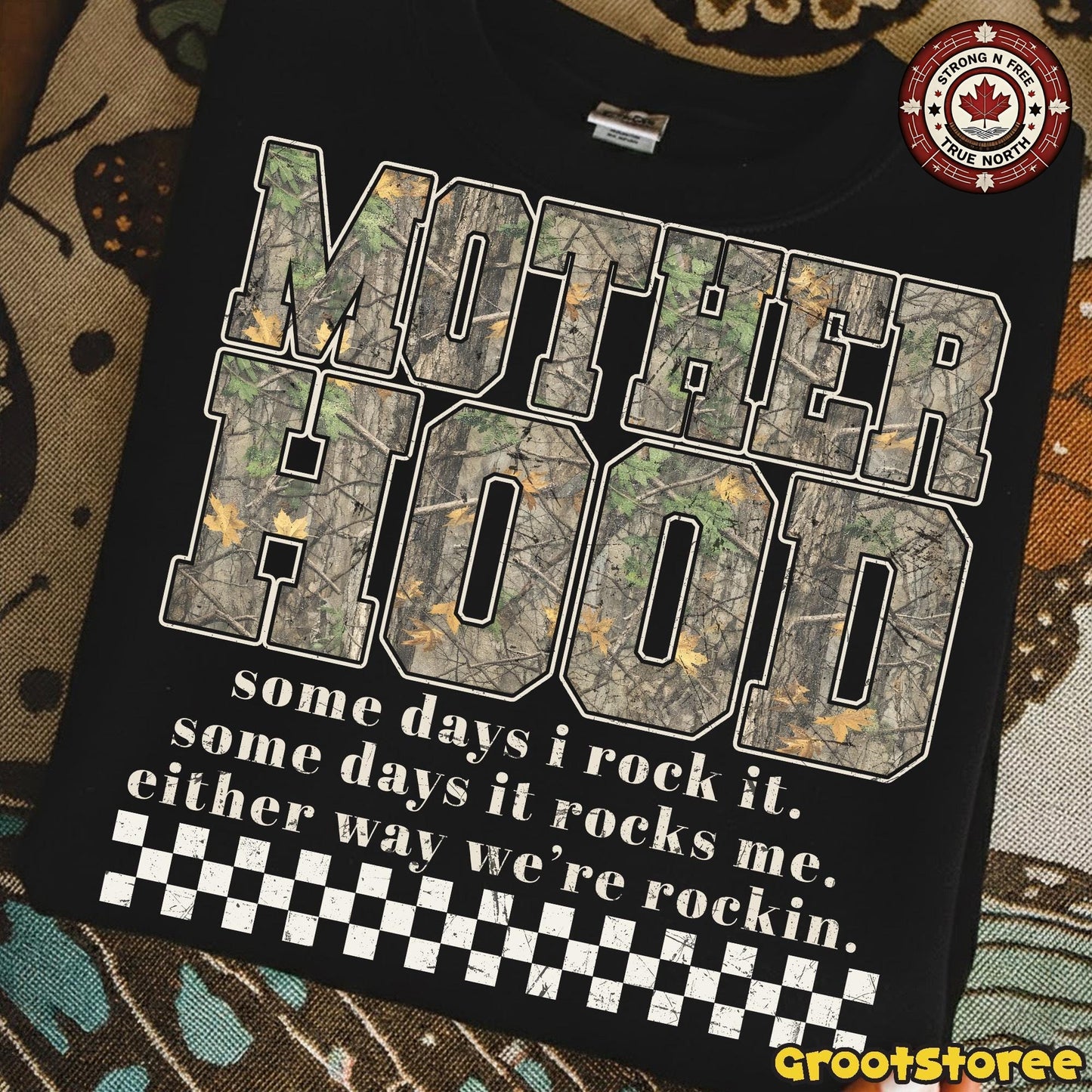 Camo Cozy Season Motherhood , Hunting Mama Camo Western Vintage , Trendy Mom ready-to-press DTF transfer photo 4