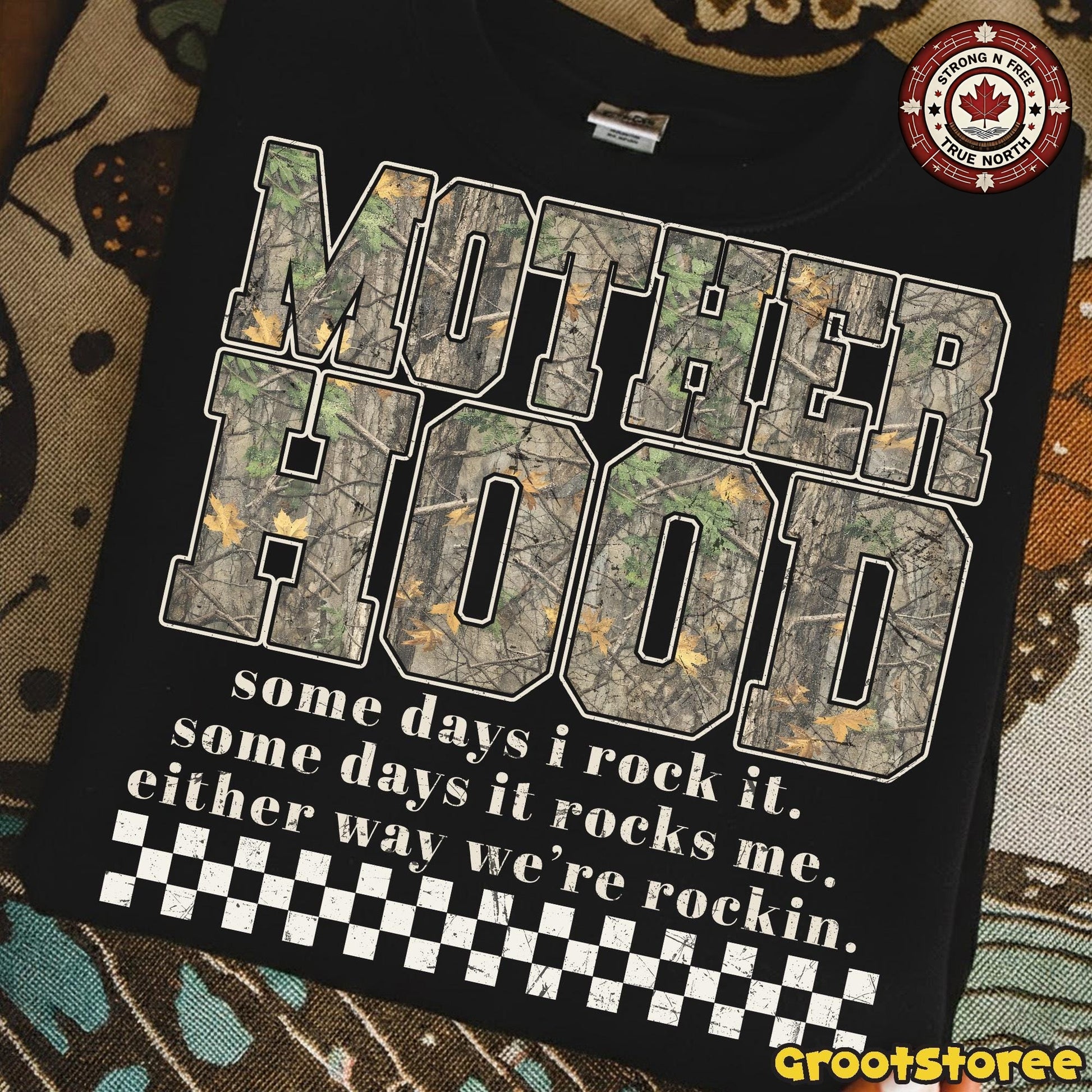 Camo Cozy Season Motherhood , Hunting Mama Camo Western Vintage , Trendy Mom ready-to-press DTF transfer photo 4