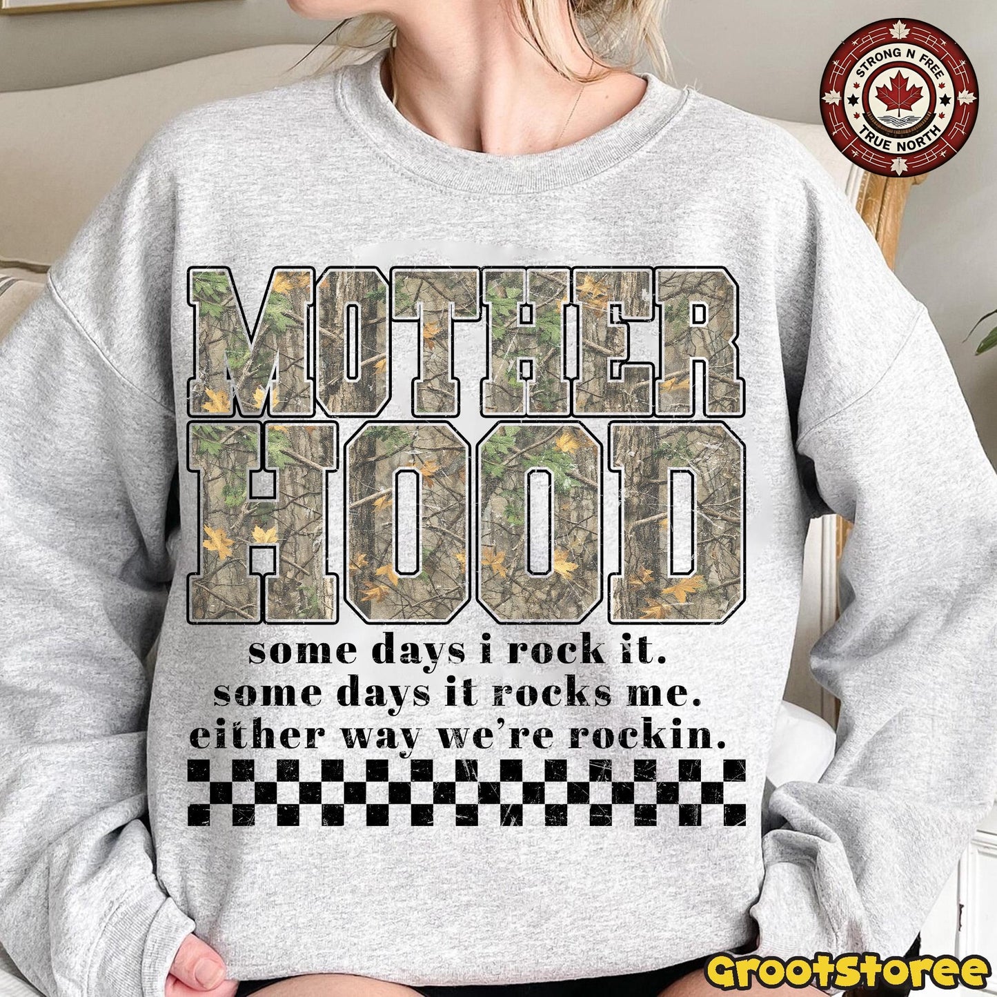 Camo Cozy Season Motherhood , Hunting Mama Camo Western Vintage , Trendy Mom ready-to-press DTF transfer photo 6