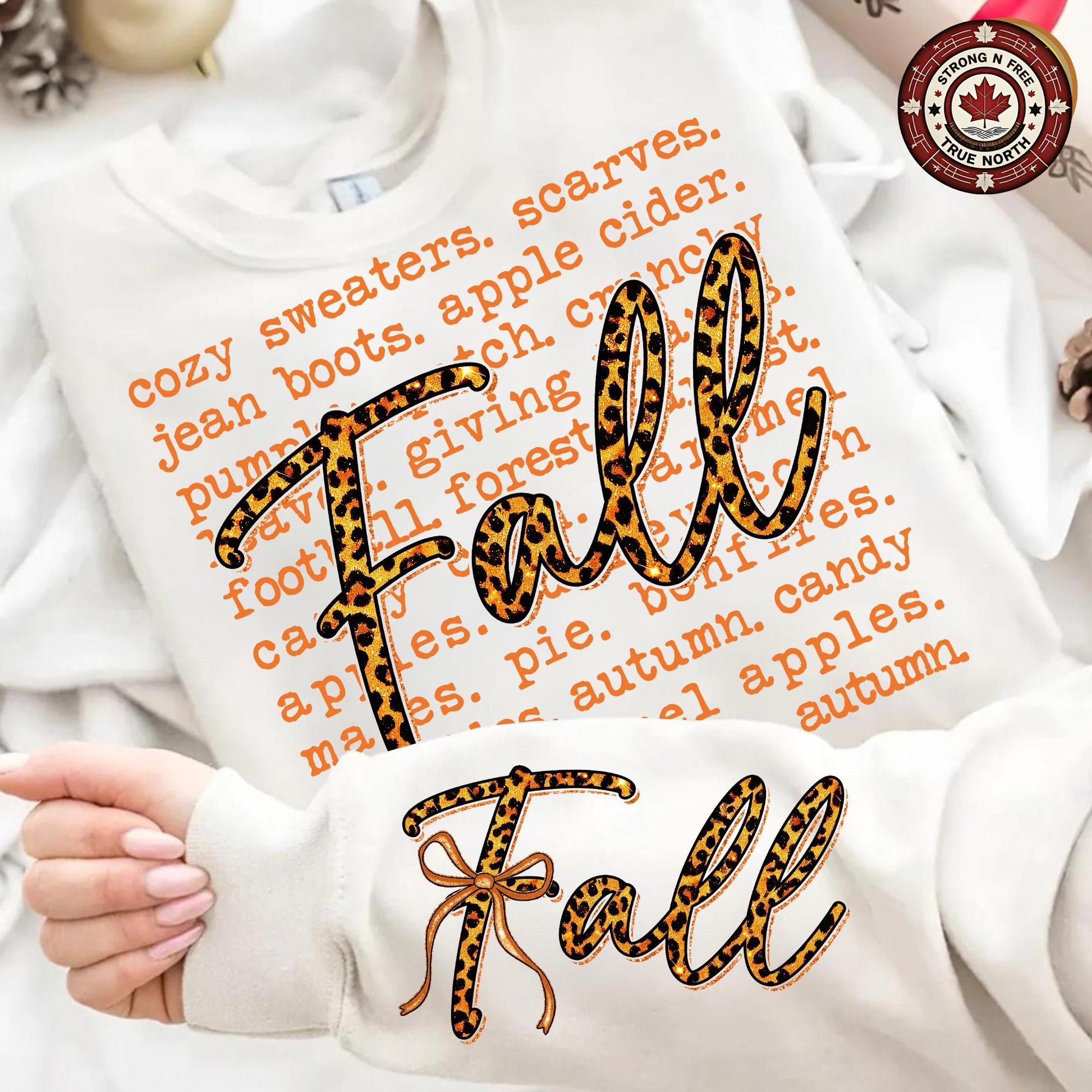 Leopard Fall , Coquette Autumn Pumpkin Design, Cozy Season Retro Halloween ready-to-press DTF transfer photo 1