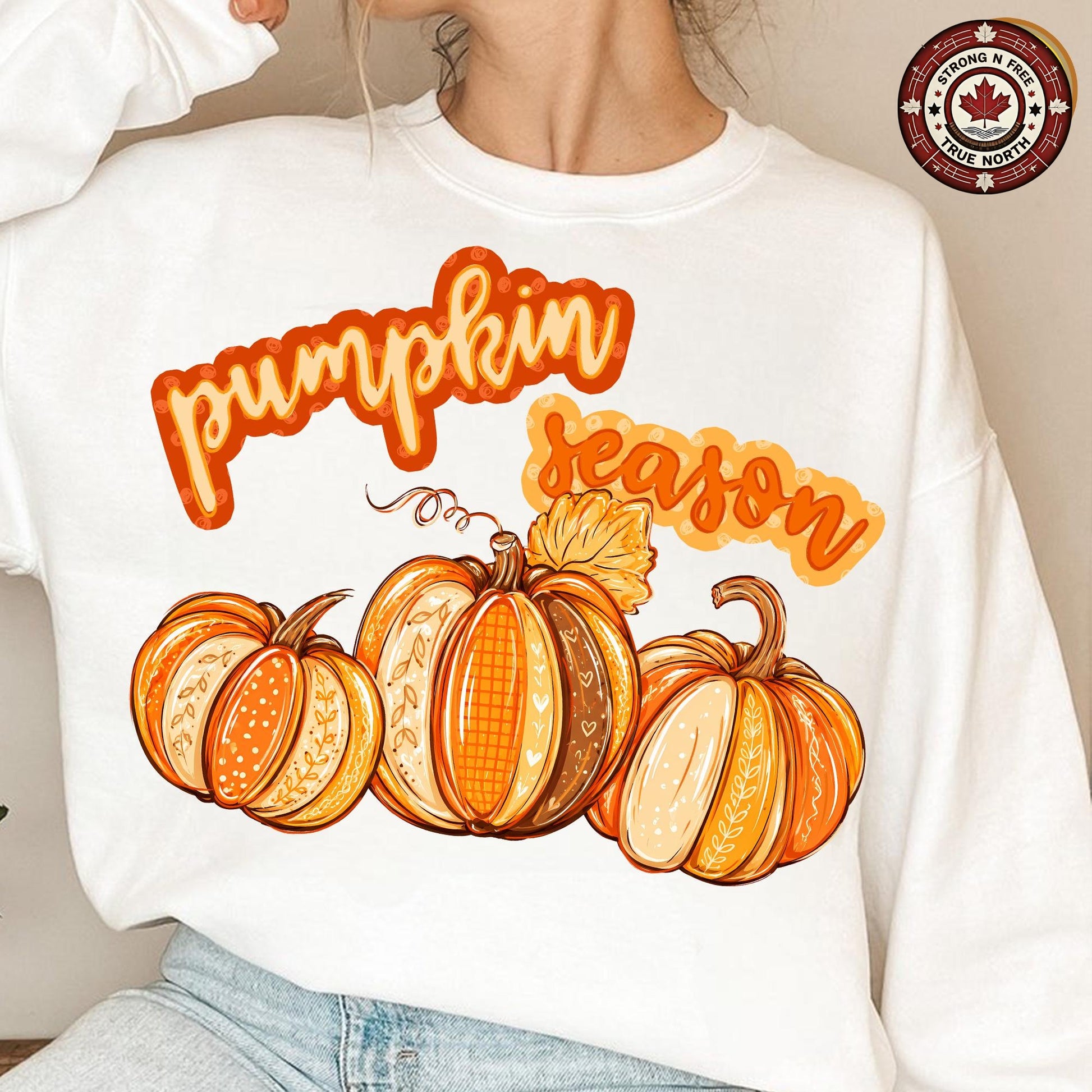 Pumpkin Season , Preppy Pumpkin Design, Fall Pumpkin Patch Shirt Graphic, ready-to-press DTF transfer photo 3