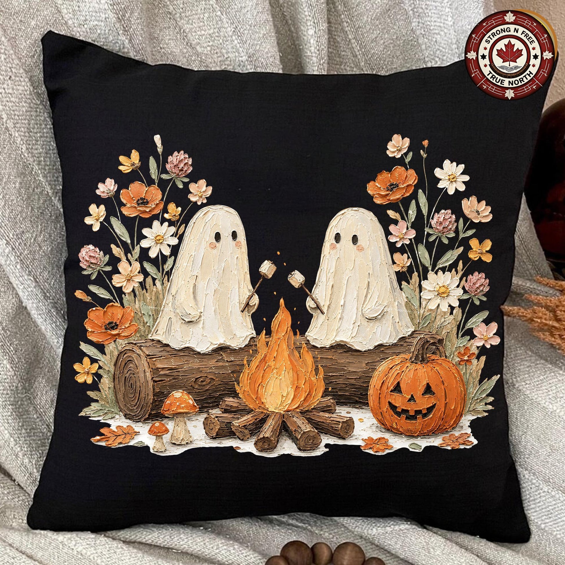 Botanical Ghost , Camping Spooky Season Design, Wildflowers Ghost Lover , ready-to-press DTF transfer photo 6