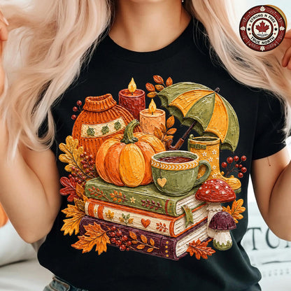 Fall Vibes , Leopard Print Cozy Autumn Pumpkin Design, Happy Doodle Pumpkins ready-to-press DTF transfer photo 3