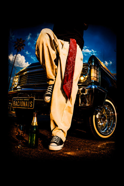 Faceless Man and Lowrider - Halftone DTF transfer - Prints best on darks