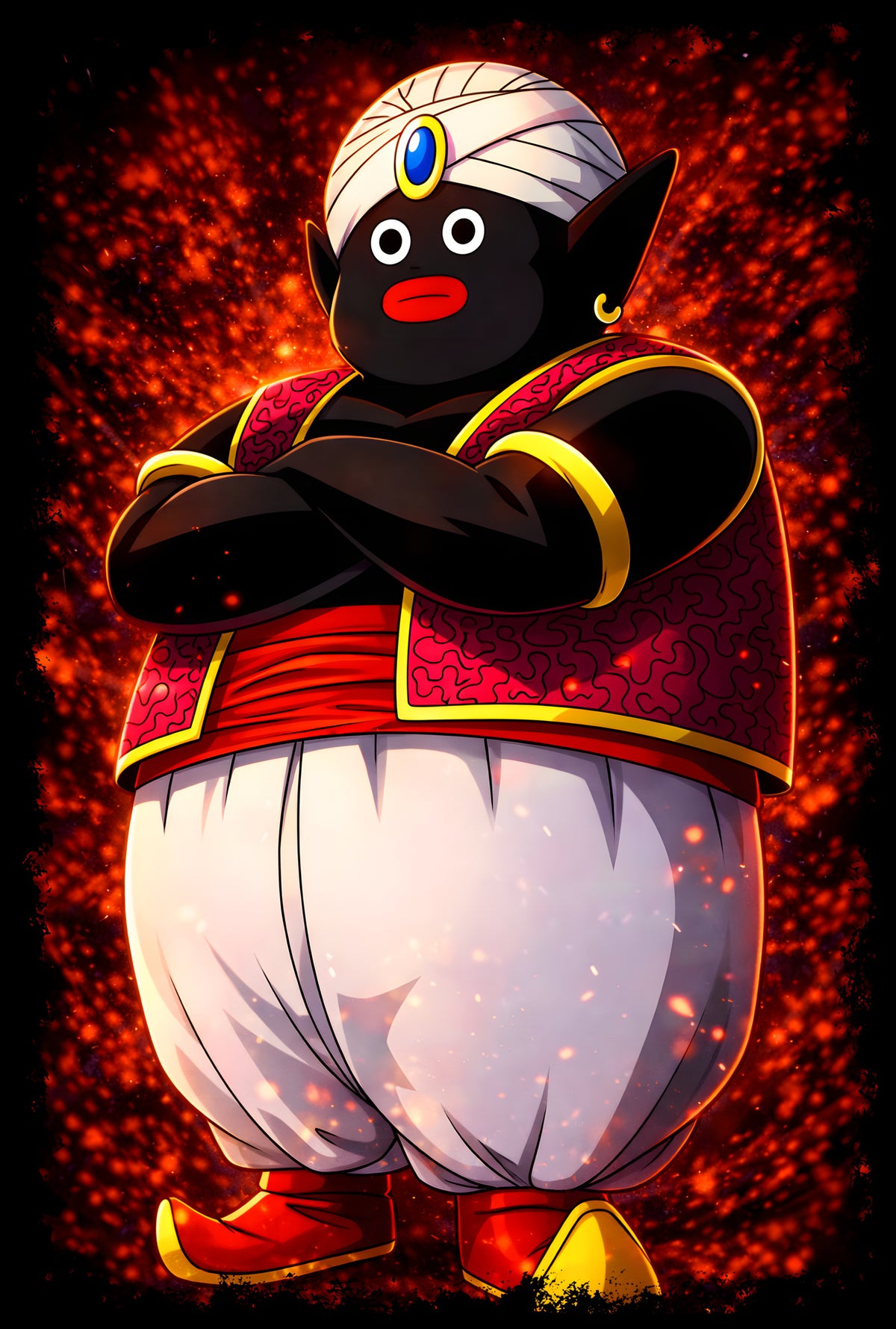Mr Popo - Halftone DTF transfer - Prints best on darks