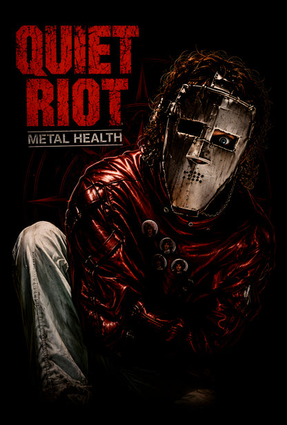 Quiet Riot Metal Health - Halftone DTF transfer - Prints best on darks