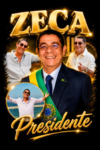 Zeca Presidente - Halftone DTF transfer - Prints best on darks