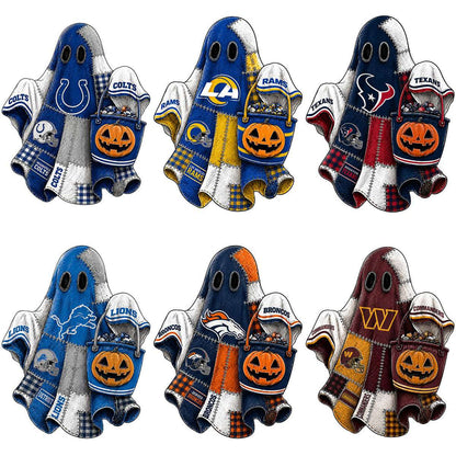 Halloween patchwork football ghost DTF transfer team designs