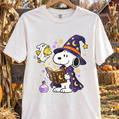 Design 15 – Halloween DTF transfer shown on a shirt. Transfer only; shirt not included.