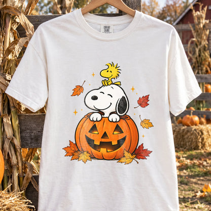 Design 18 – Halloween DTF transfer shown on a shirt. Transfer only; shirt not included.