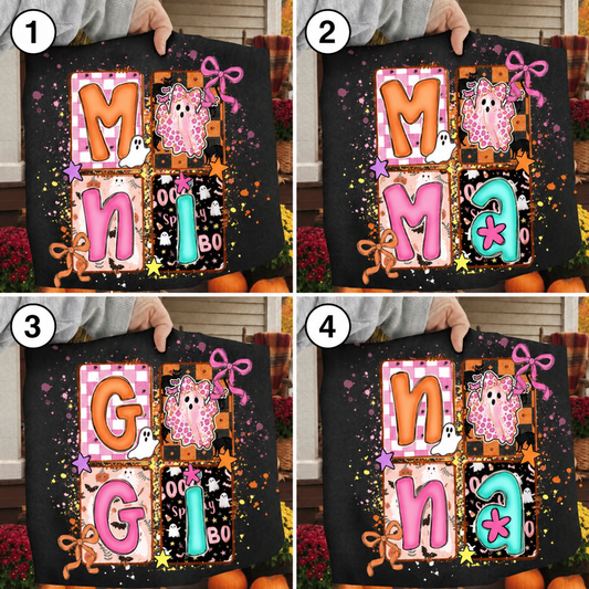Halloween Mama Bundle designs numbered 1 through 4