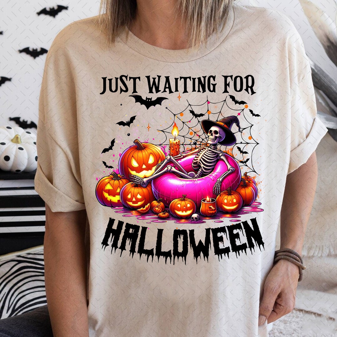 DTF Transfer – Just Waiting for Halloween