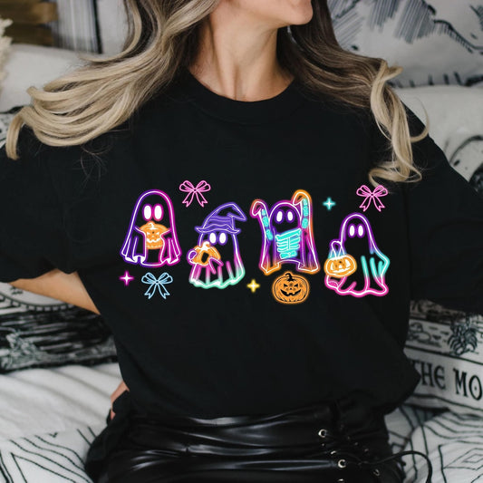 DTF Transfer – Coquette Halloween Neon – Halloween Ghost Neon