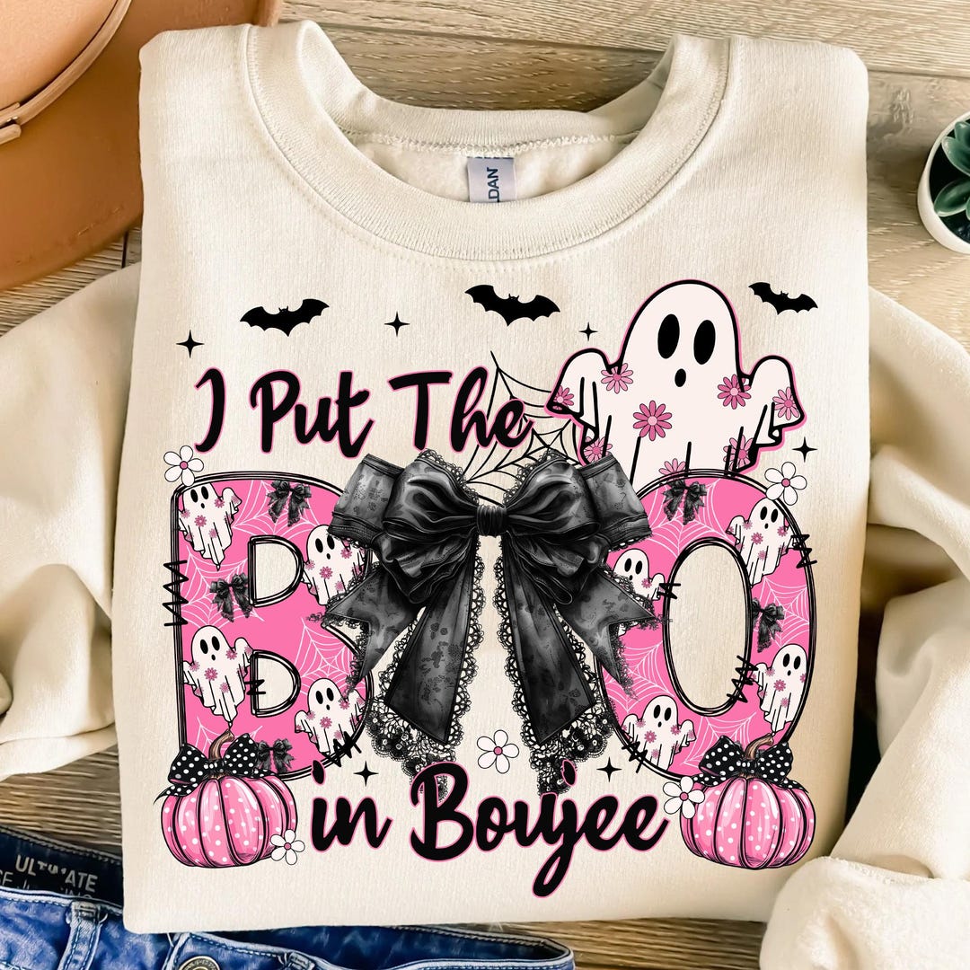 DTF Transfer – I Put The Boo in Boujee Ghost