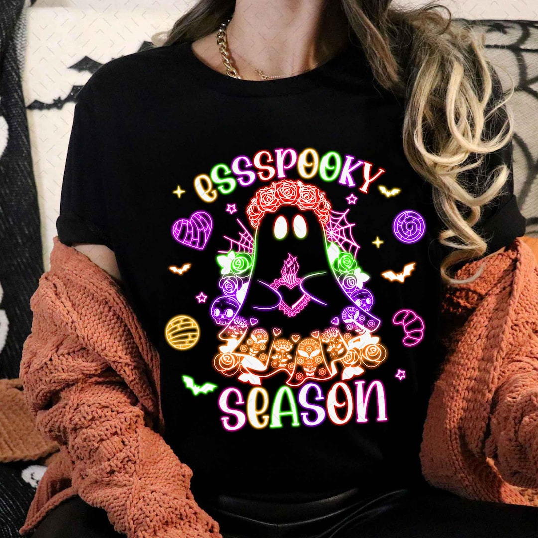 DTF Transfer – Espooky season Neon – Spanish Halloween design