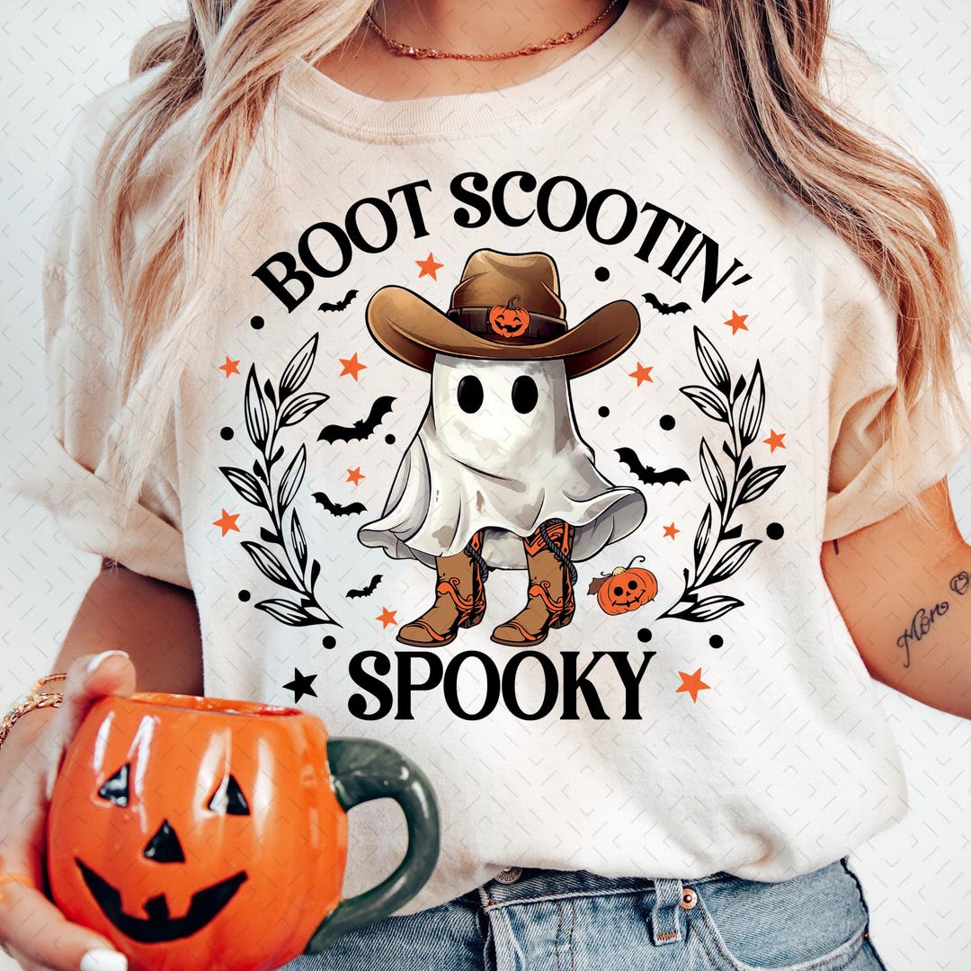 DTF Transfer – Spooky Boot Scootin – Western Halloween