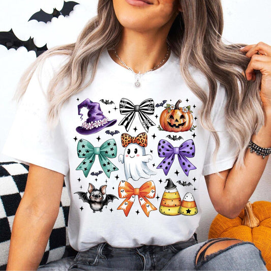 DTF Transfer – Coquette Bow Halloween – Halloween Sublimation Ghost Pumpkin