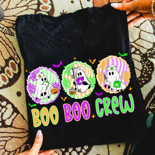 DTF Transfer – Boo Boo Crew Halloween Nurse