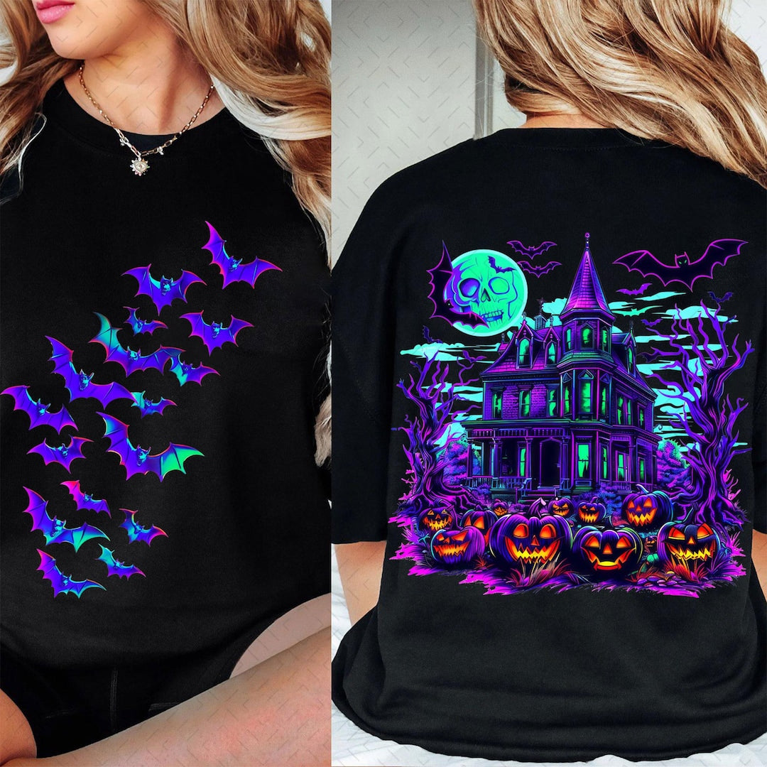 DTF Transfer – Vintage Halloween – Spooky Scene