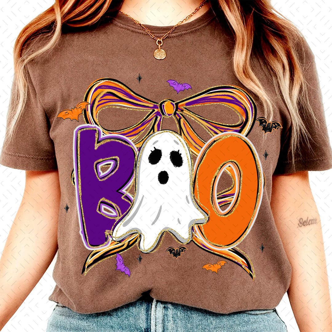 DTF Transfer – Coquette Boo – Spooky Coquette