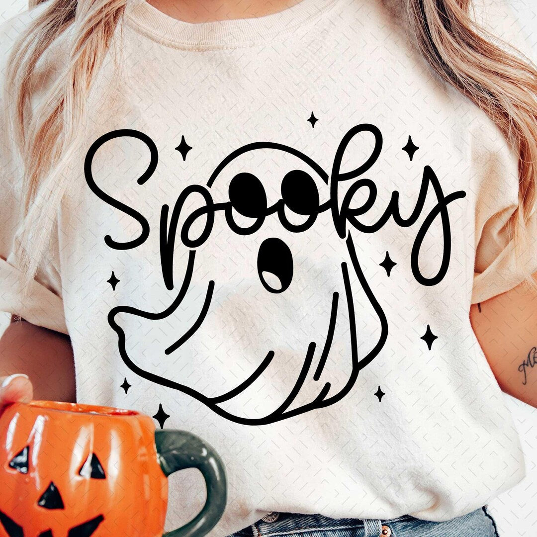 DTF Transfer – Cute Spooky Ghost Halloween