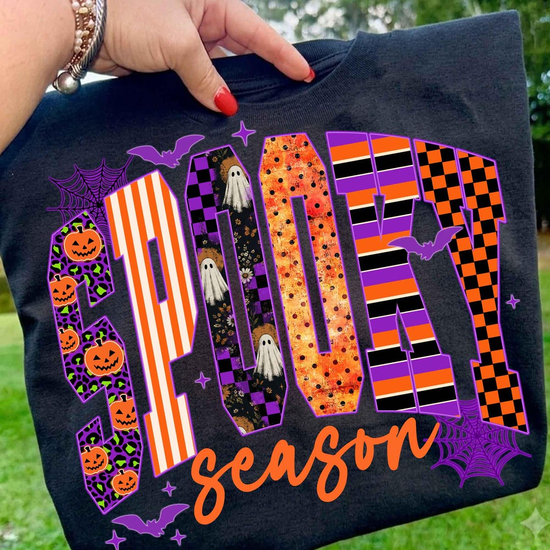 DTF Transfer – Spooky – Halloween Pattern Sublimation
