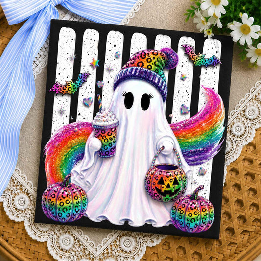 DTF Transfer – Preppy Ghost Coquette – Girly Ghost