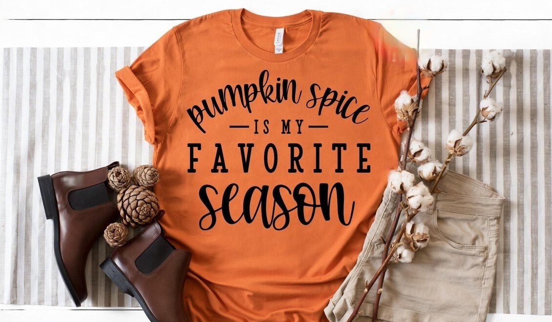 DTF Transfer Fall Theme Pumpkin Spice Everything Halloween