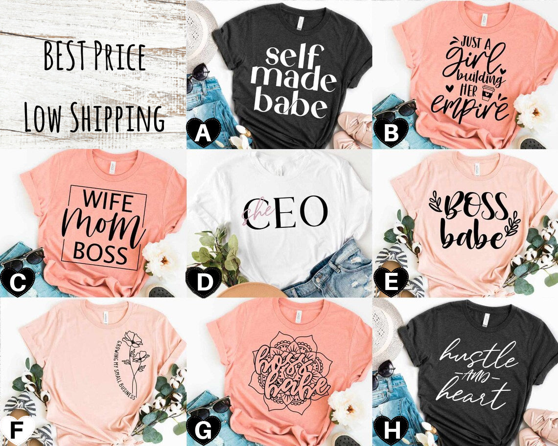 Jumbo Transfers 8 Designs T-Shirt  Sweatshirt for MOM Boss - Perfect for Everyday Wear