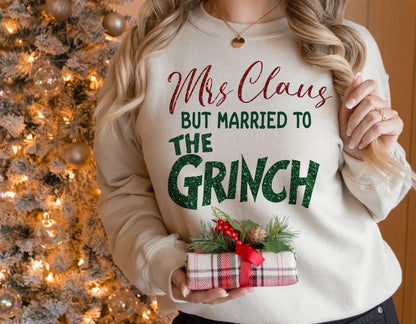 DTF Transfer Christmas  Clause But Married To The Grinch