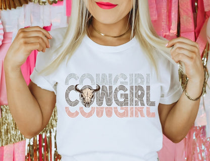 DTF Transfer Country Lets Cow Girl