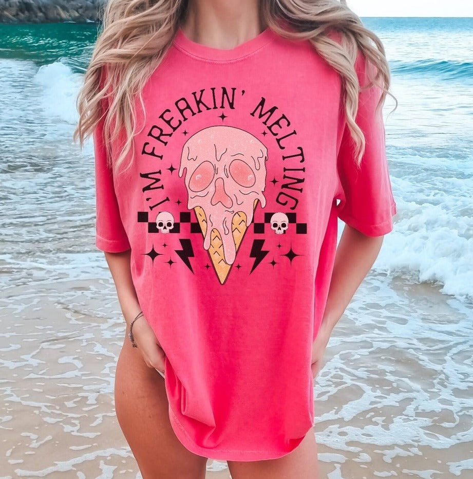 Summer Melting Freak T-Shirt Sweatshirt Lightweight and Fun for the Season