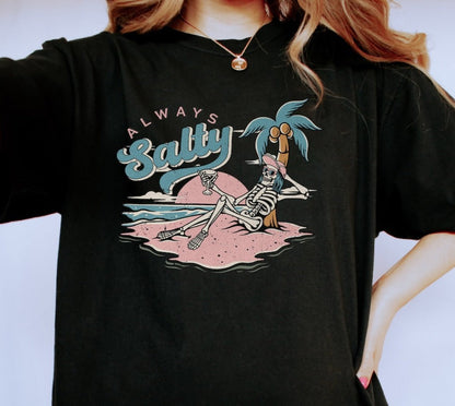 Western Salty Skulls T-Shirt and Sweatshirt - Unique Urban Style