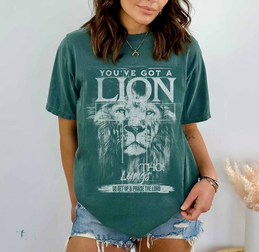 DTF Transfer Christian design I have a Lion Praise the Lord