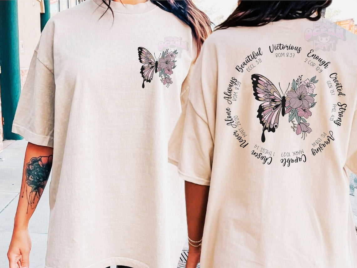 DTF Transfer Christian Butterfly design  Jumbo Offered