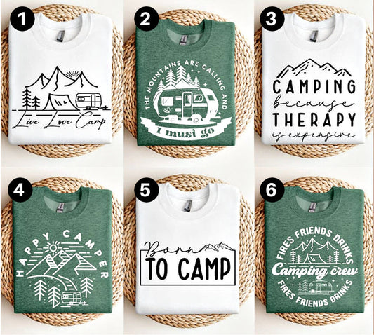 DTF Transfer Summer Camping Designs Bundle