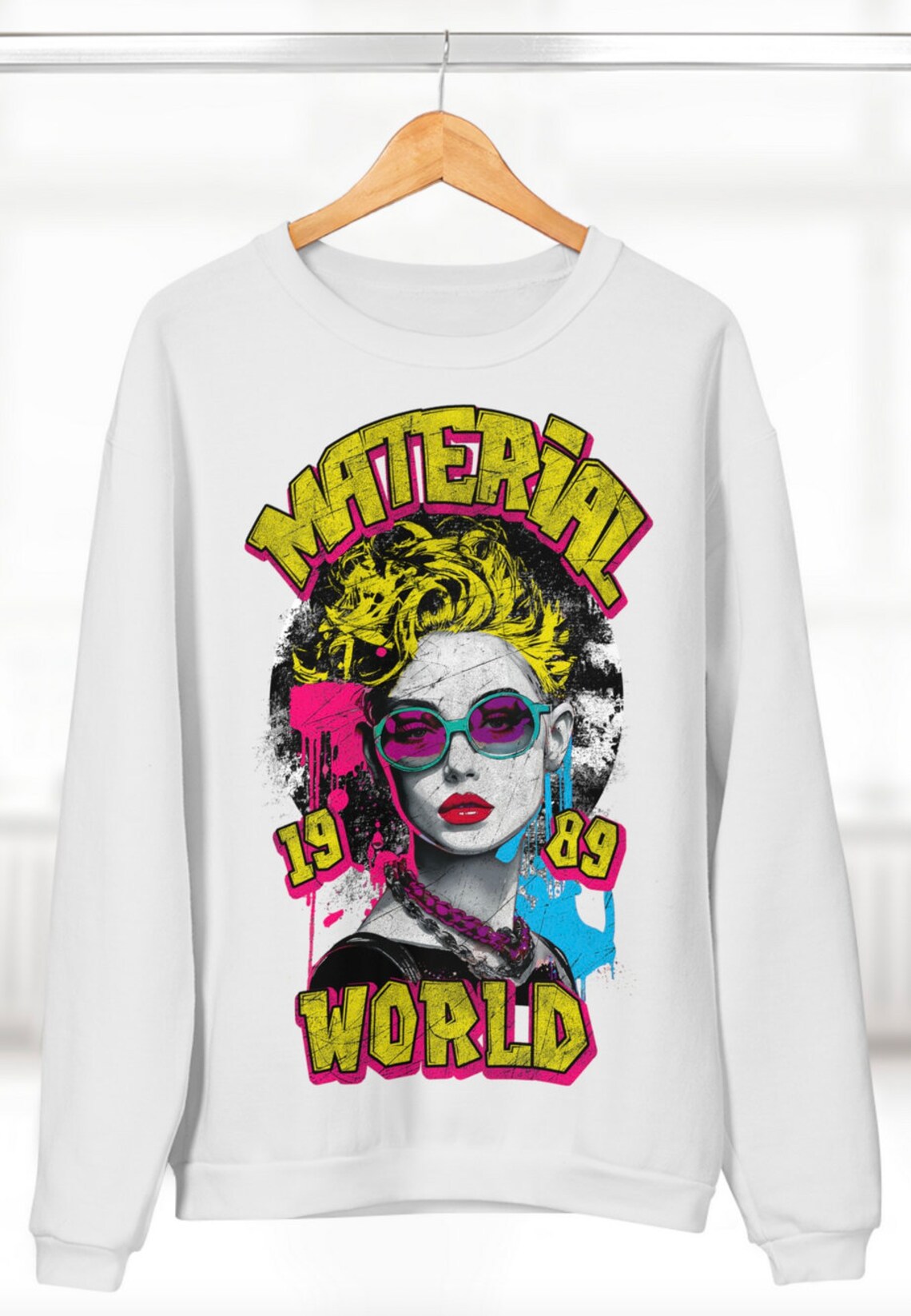 Sweatshirt Or T-Shirt Vintage 80's Material Girl